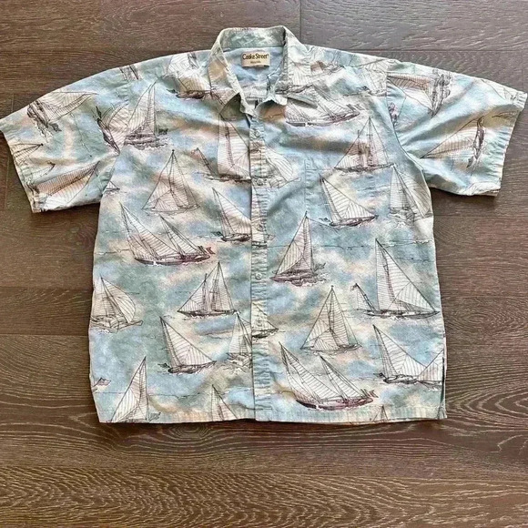 Cooke Street Other - Cooke Street Sailboat Hawaiian Shirt 2XL